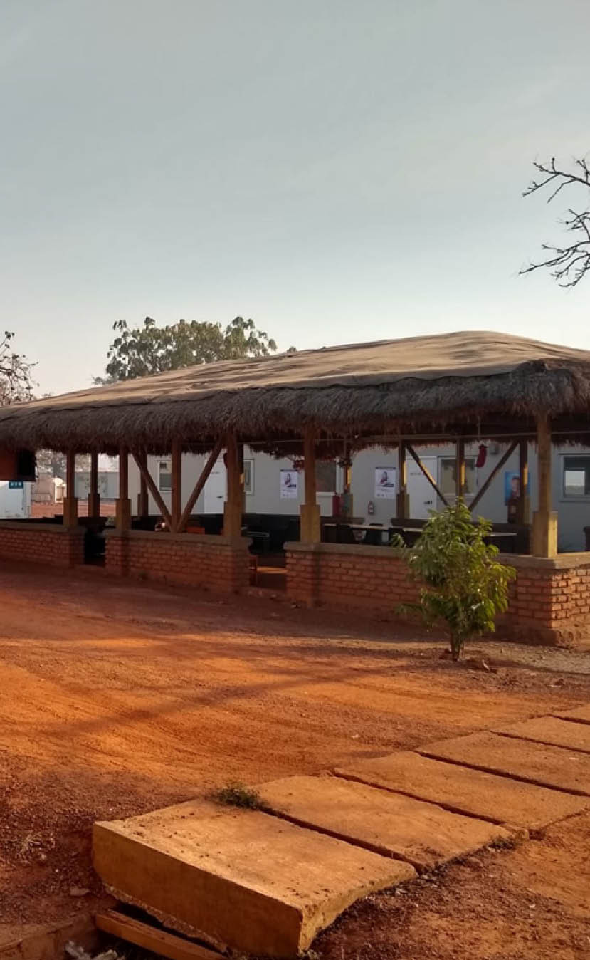 A community building in Central African Republic